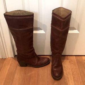 Frye leather campus boots